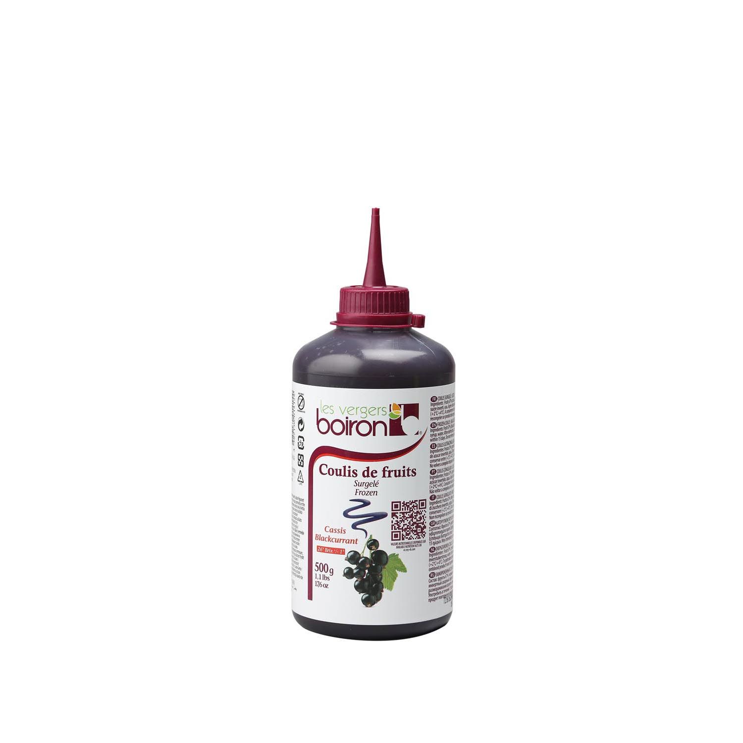 TK-Cassis Fruchtsauce in Coulis Flasche